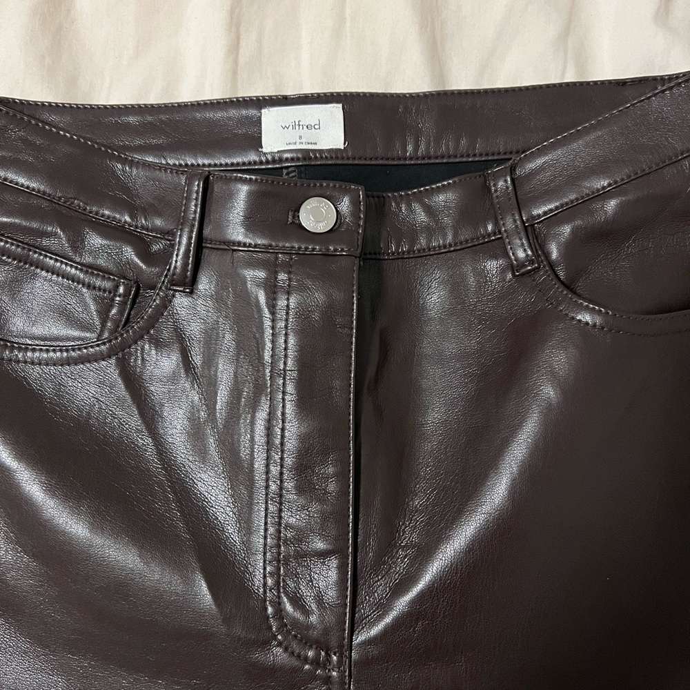 Aritzia Melina Pants - Rich Mocha Brown - Size 8